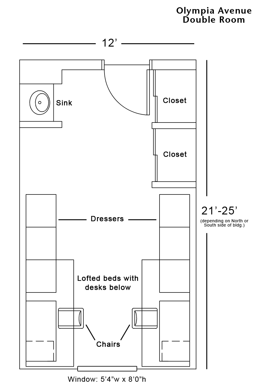 Olympia double room layout